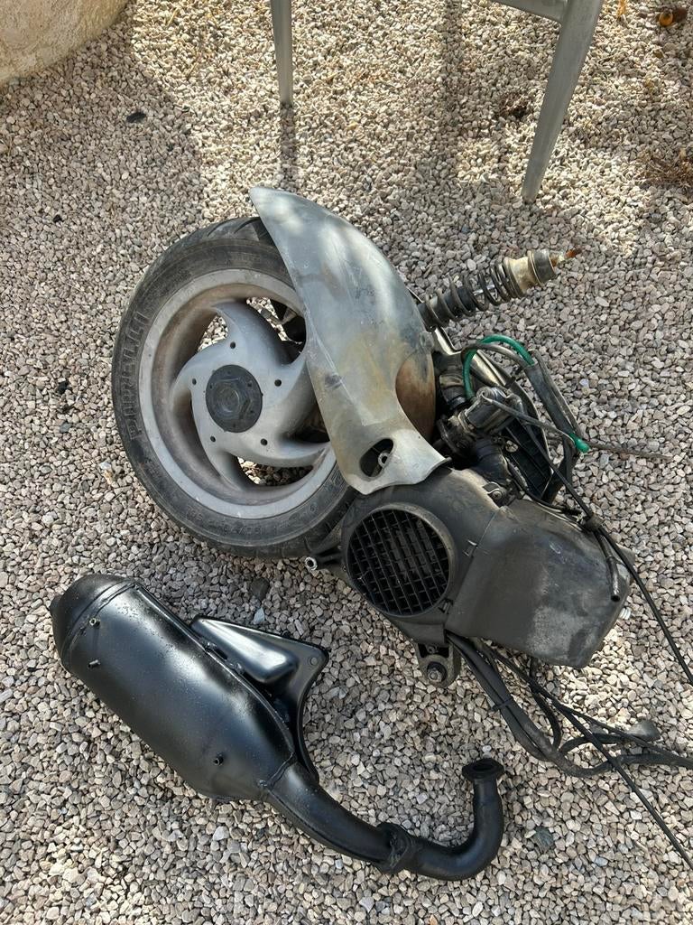 Piaggio skipper lx 125cc motor blok 2takt AC compleet, Ophalen of Verzenden