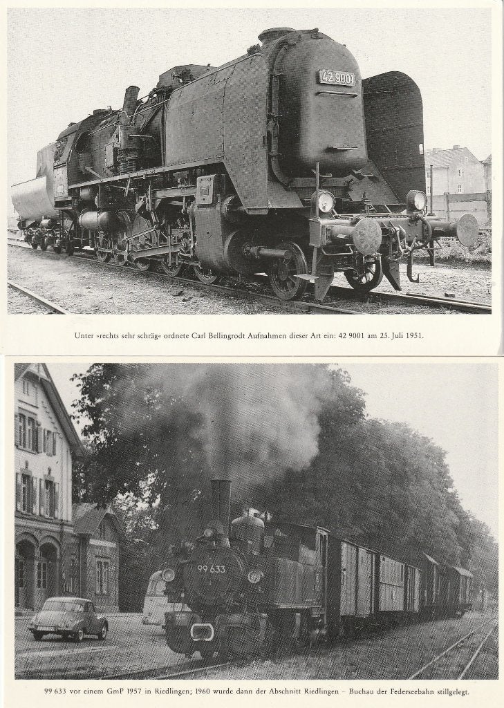 Zes Duitse trein/locomotiefkaarten, Verzamelen, Verzenden, 1940 tot 1960, Voertuig
