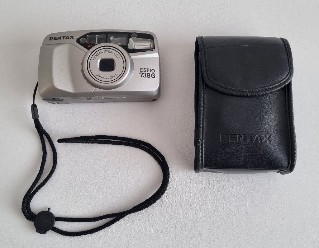 Pentax Espio 738G 35mm Analoge Point & Shoot Film Camera, Ophalen of Verzenden, Gebruikt, Compact, Pentax
