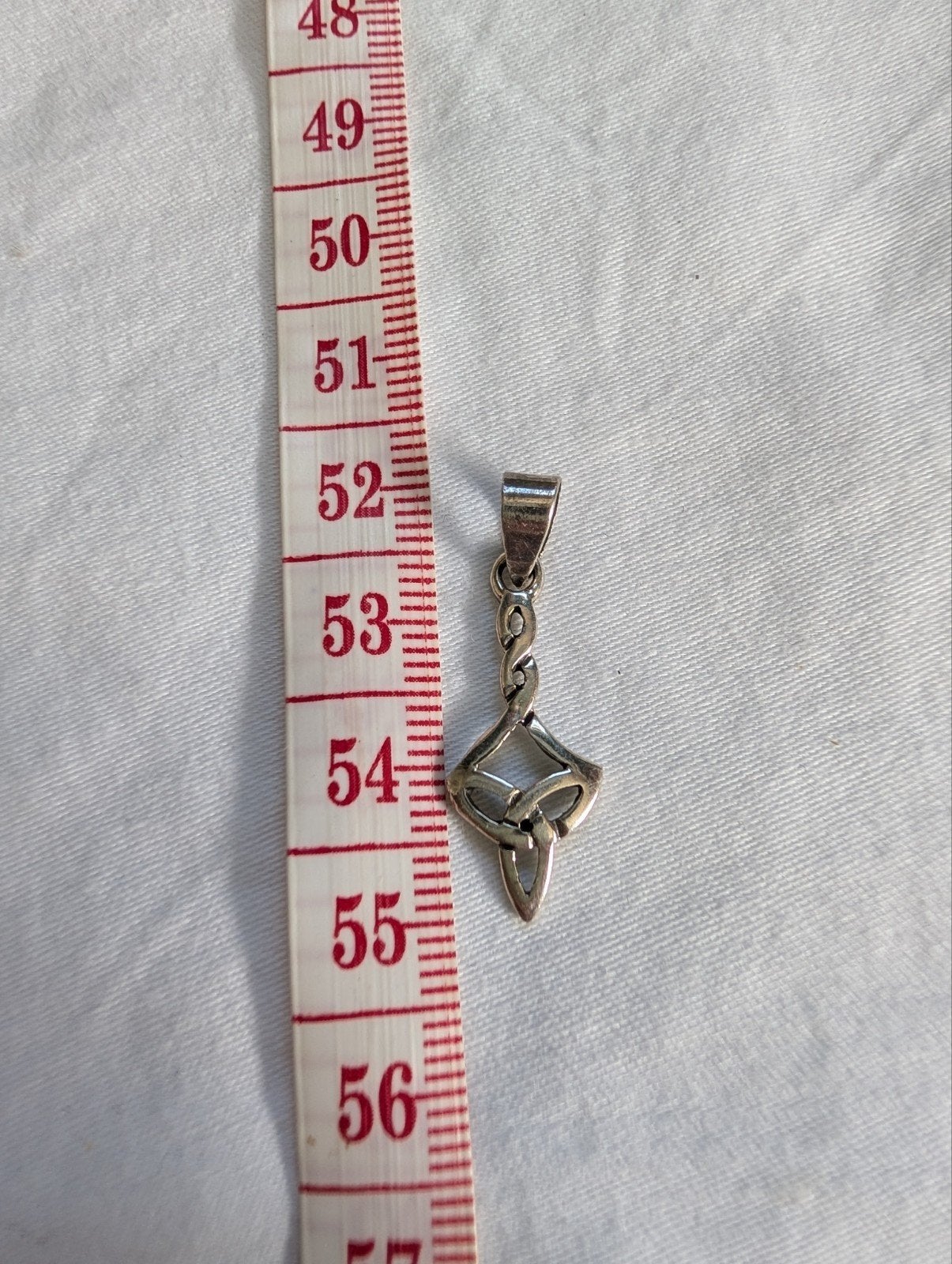 925 sterling zilver Keltische knoop kettinghanger, Gebruikt, Verzenden, Kruis of Symbool, Zilver