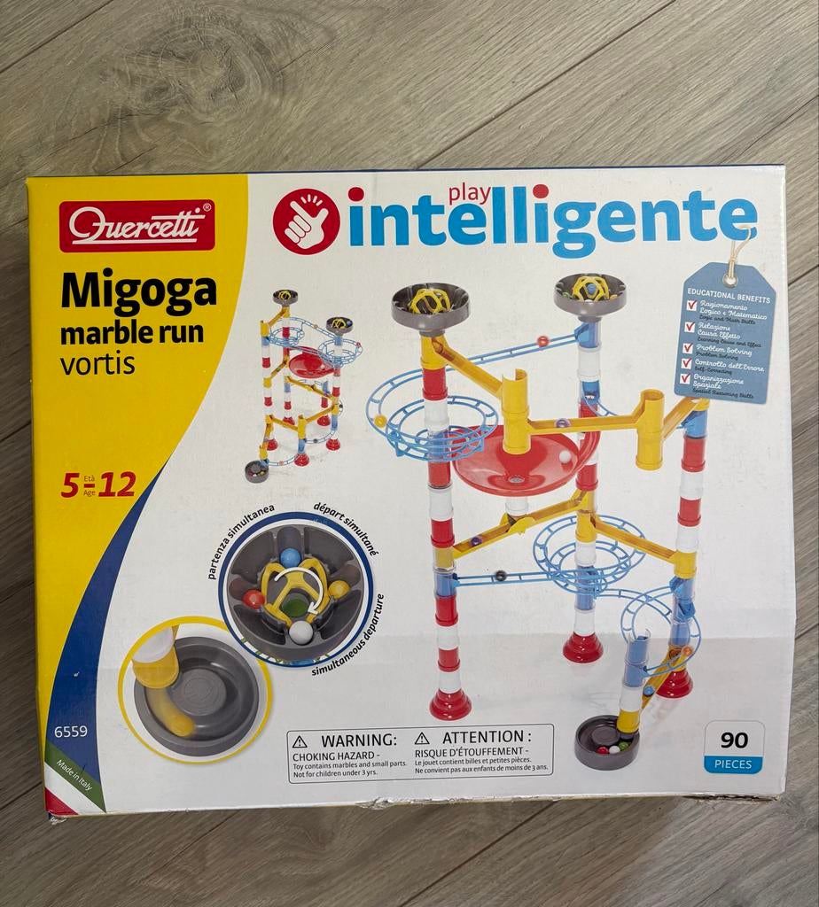 Quercetti Migoga Marble Run Vortis - Knikkerbaan 90 Stuks, Kinderen en Baby's, Speelgoed | Educatief en Creatief, Ophalen of Verzenden