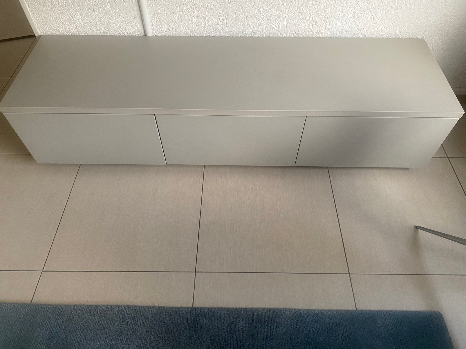 Tv meubel grijs, Ophalen, Overige materialen, 150 tot 200 cm, Zo goed als nieuw