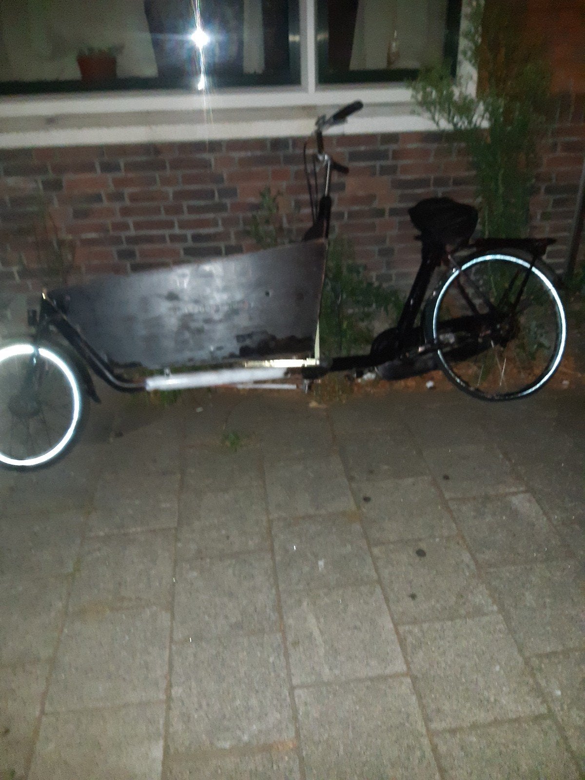 Bakfiets, Ophalen, Gebruikt, Gewone step