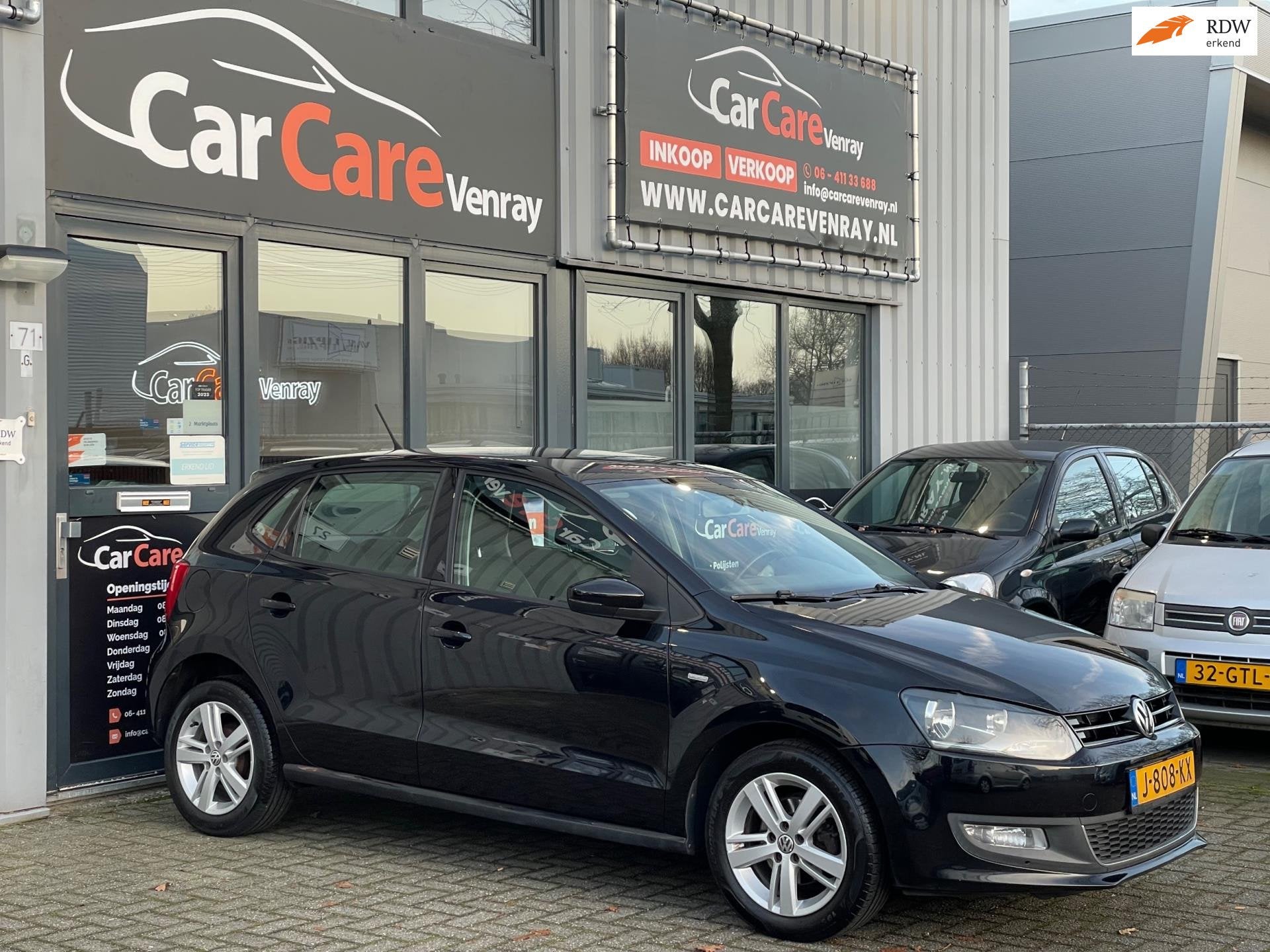 Volkswagen Polo 1.2-12V Comfortline APK10-2027 NAVIGATIE AIR, Voorwielaandrijving, Euro 5, 967 kg, Zwart