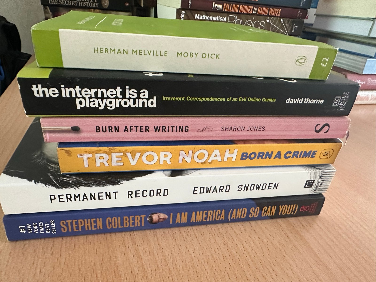 Boekenpakket: Moby Dick, Born a Crime, Permanent Record e.a., Ophalen, Gelezen, Amerika