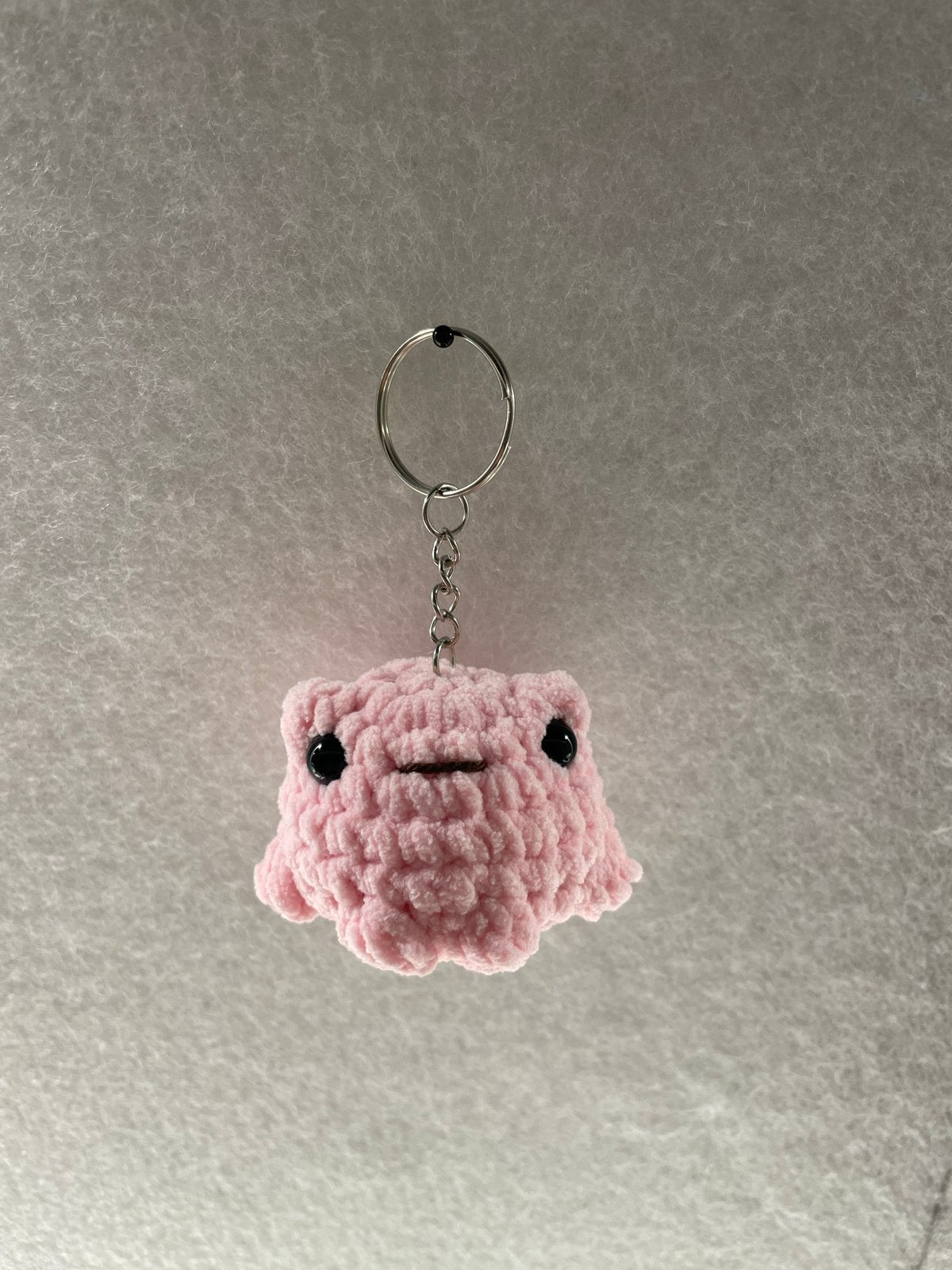 Handgemaakte sleutelhanger kikker, Verzenden, Nieuw, Knuffel of Figuurtje
