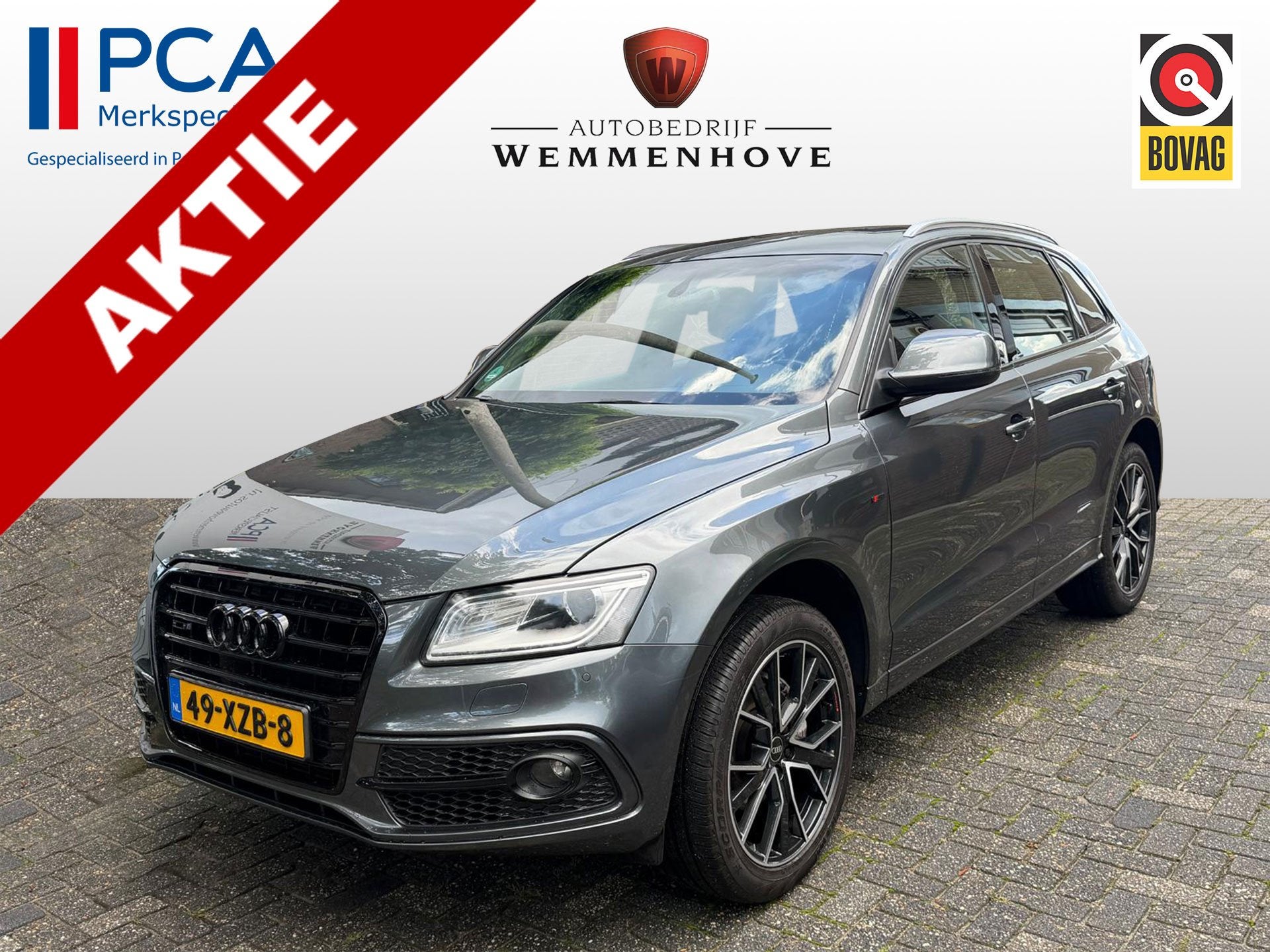 Audi Q5 2.0 TFSI quattro S Edition (bj 2013, automaat), Auto's, Gebruikt, Zwart, 4 cilinders, Bedrijf