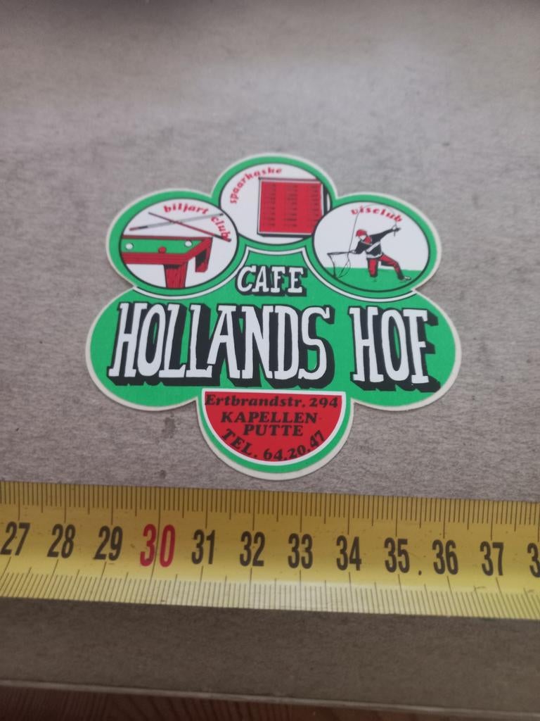 Cafe biljart visclub Cafe Hollands hof, Ophalen of Verzenden, Zo goed als nieuw