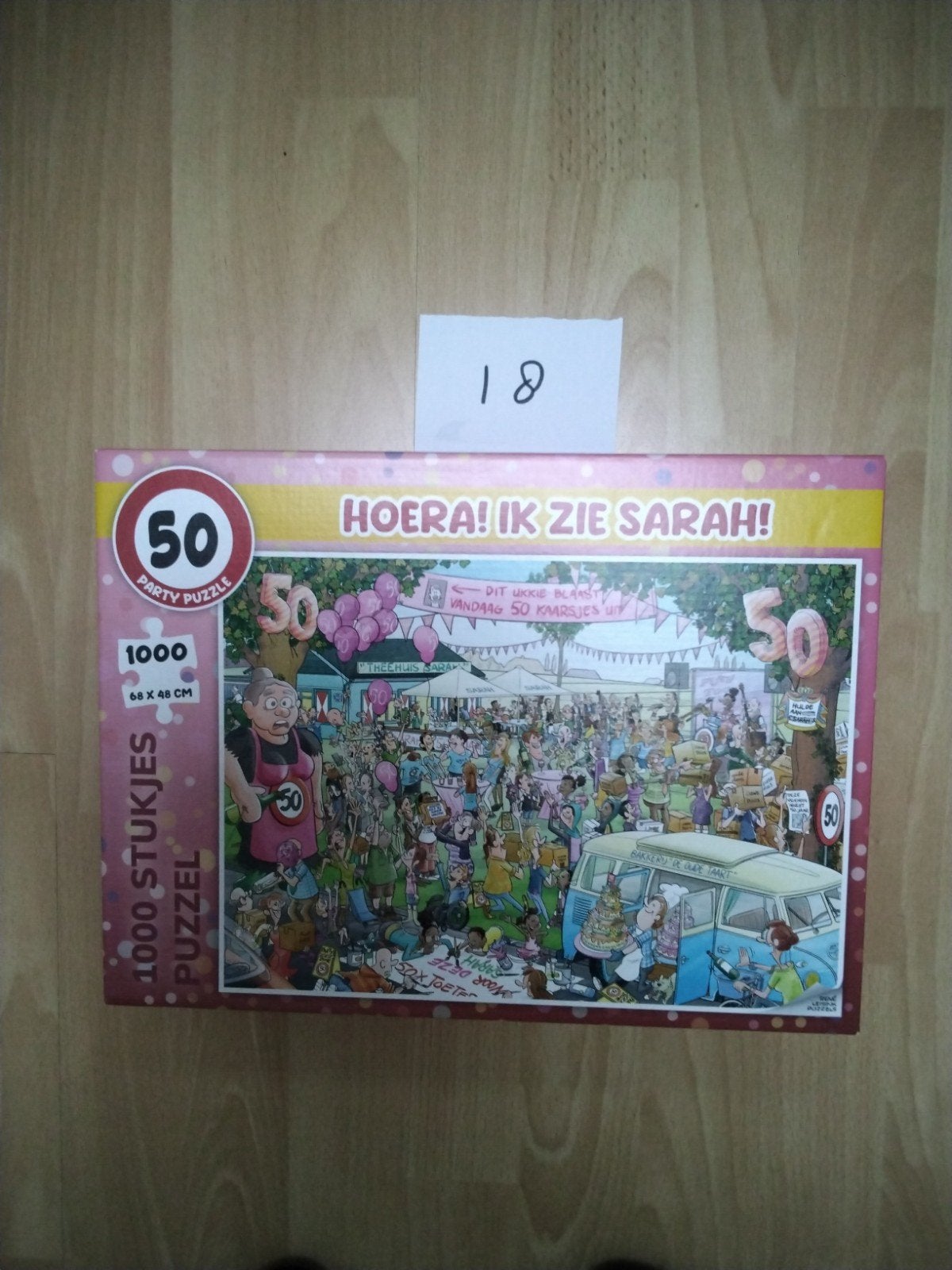 Hoera ik zie Sara 50jaar NIEUW, Ophalen of Verzenden, 500 t/m 1500 stukjes, Nieuw