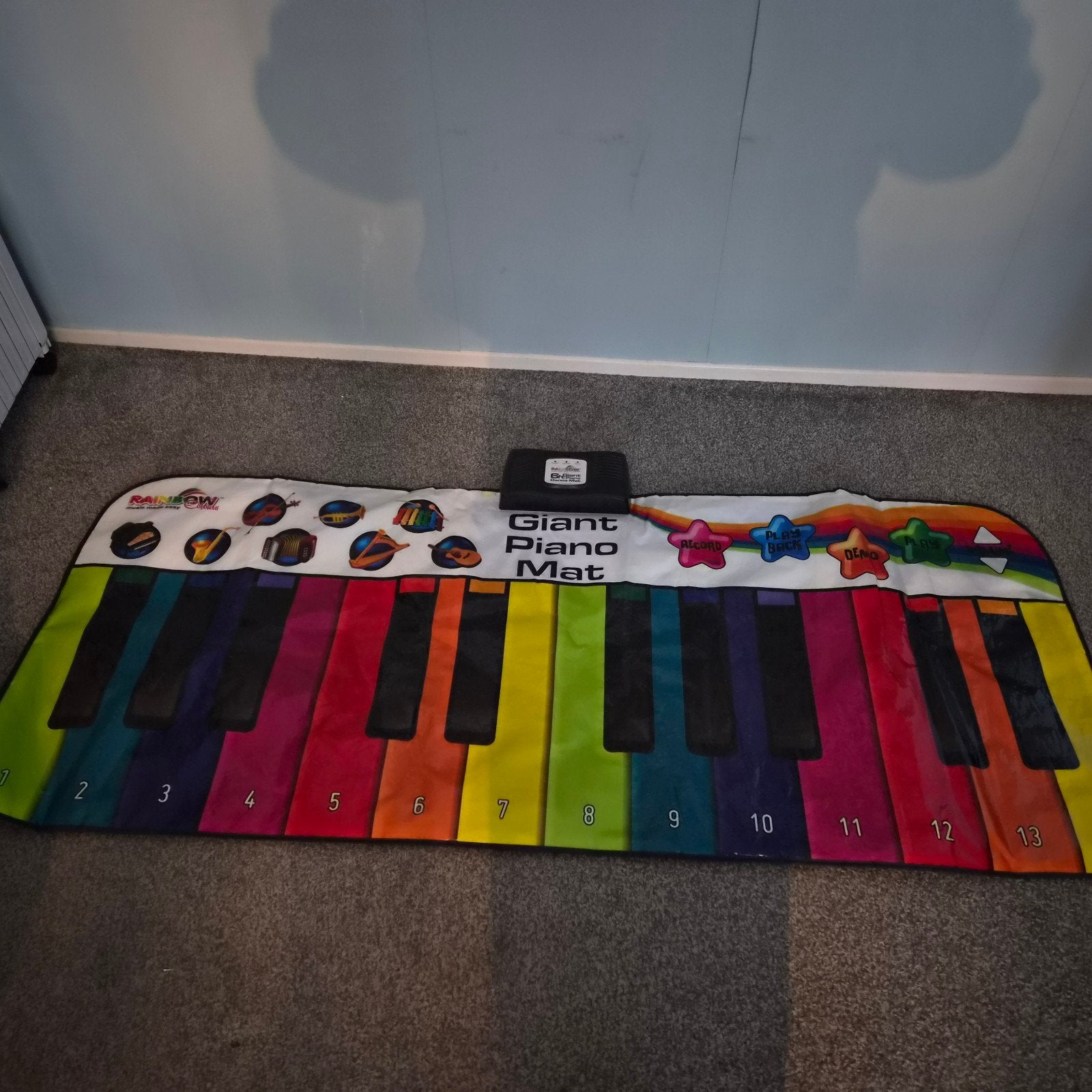 Giant Piano Dance Mat - Muzikaal Speelplezier voor Kinderen, Kinderen en Baby's, Ophalen of Verzenden, Gebruikt, Speelkleed, Met geluid