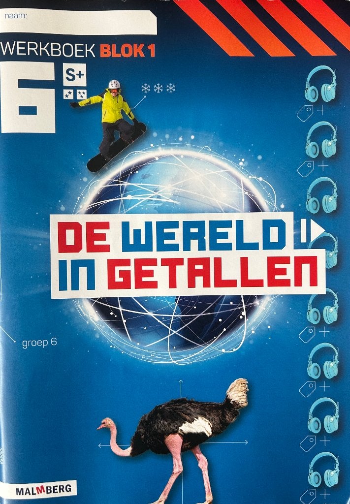 De Wereld in Getallen groep 6 S+ versie 5, 7 werkboeken, Wiskunde A, Malmberg, Nieuw, Ophalen of Verzenden