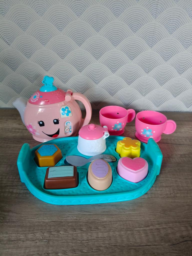 Fisher-Price Lach & Leer Theeservies met Licht & Geluid, Ophalen of Verzenden, Gebruikt, Speelset, Met licht