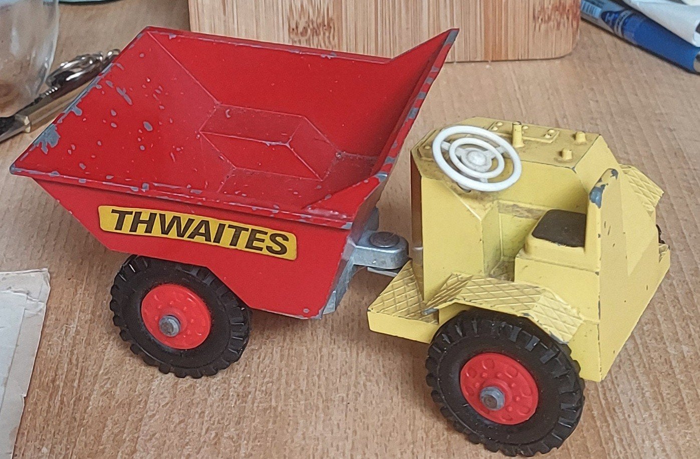 Tri-ang Thwaites Knikdumper (Jaren '60/'70) - Diecast Metaal, Ophalen of Verzenden, Gebruikt, Overige merken
