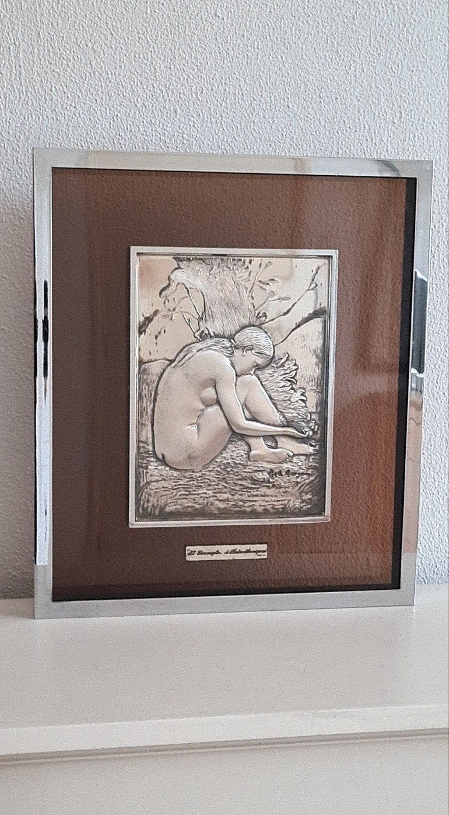 zilveren 925 bas-reliëf van de Italiaanse kunstenaar Pietro, Ophalen of Verzenden