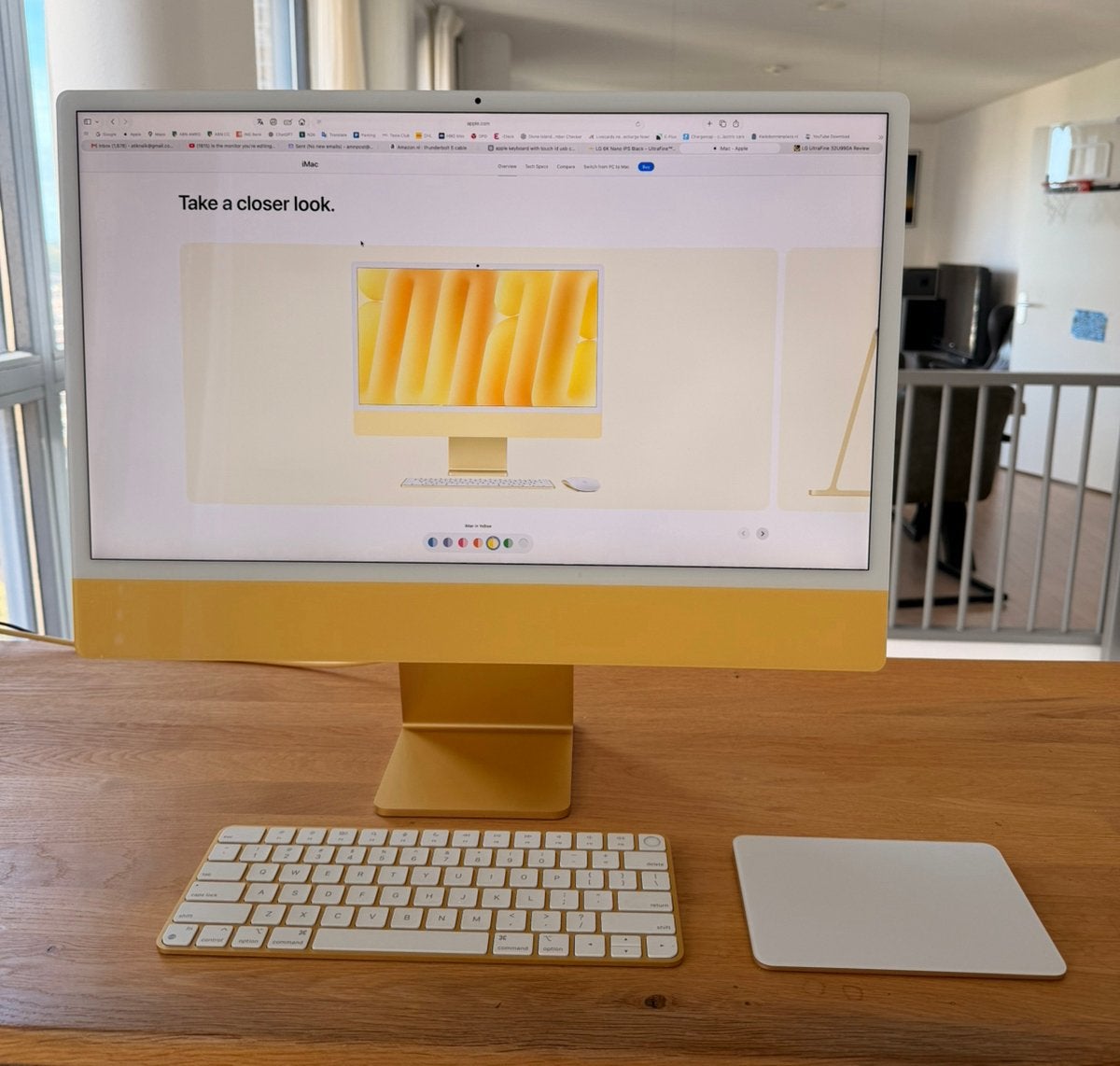Apple iMac 24 inch M1 16GB Ram 512 GB SSD, Ophalen, SSD, IMac, Zo goed als nieuw