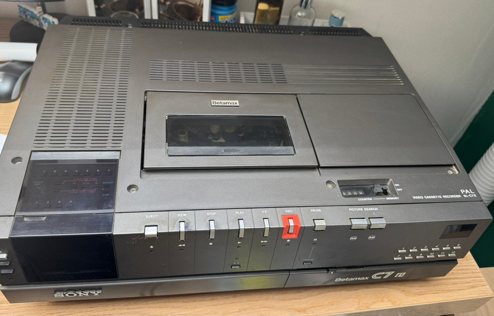 Sony SL-C7E betamax recorder + afstandsbediening handleiding, Ophalen, Gebruikt, Betamax-speler of -recorder