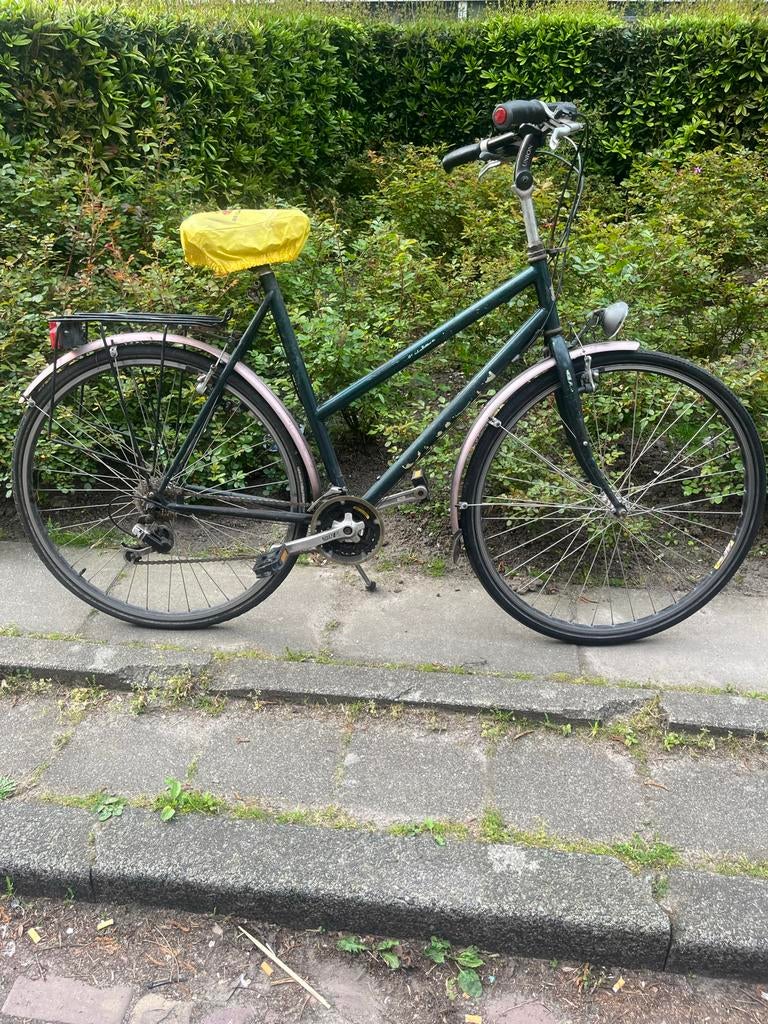 Gebruikte fiets - Groen, met versnellingen, Ophalen of Verzenden, Zo goed als nieuw