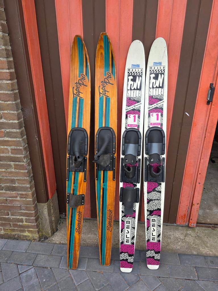 Waterski's te koop 2x setjes, Watersport en Boten, Ophalen, Waterski's