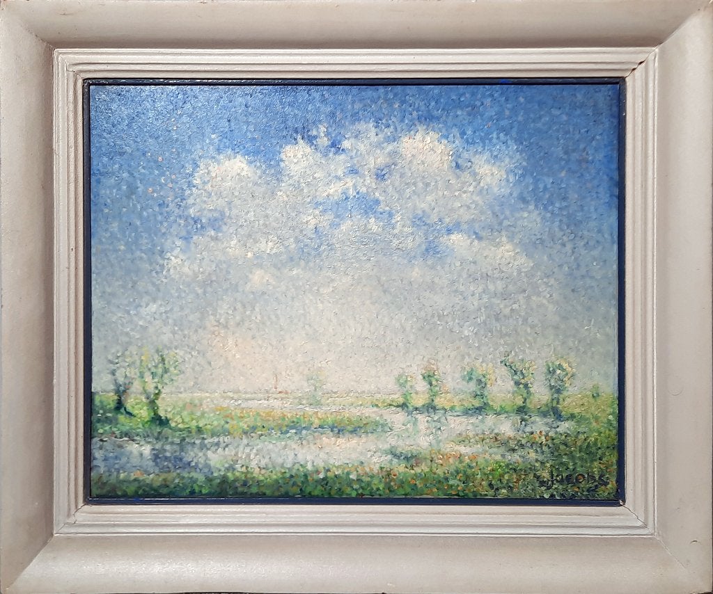 Landschap - Kunstenaar: Onbekend, Ophalen of Verzenden
