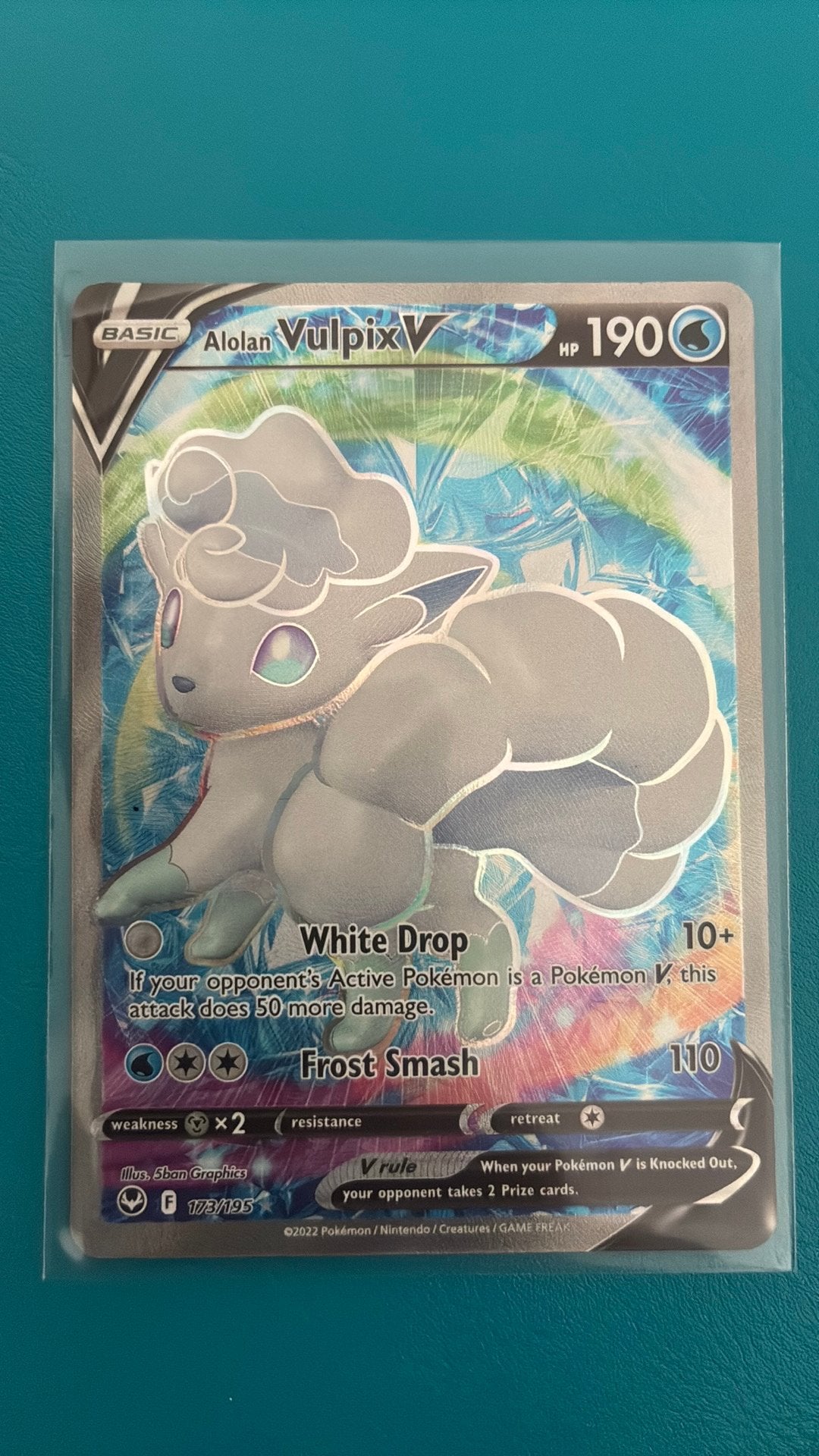 Alolan Vulpix V 173 - Silver Tempest, Ophalen, Zo goed als nieuw