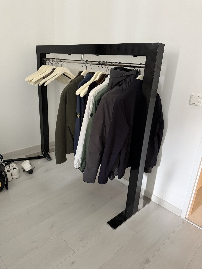 Luxe Vrijstaand metalen kledingrek te koop, Zo goed als nieuw, Minder dan 100 cm, Metaal, Ophalen