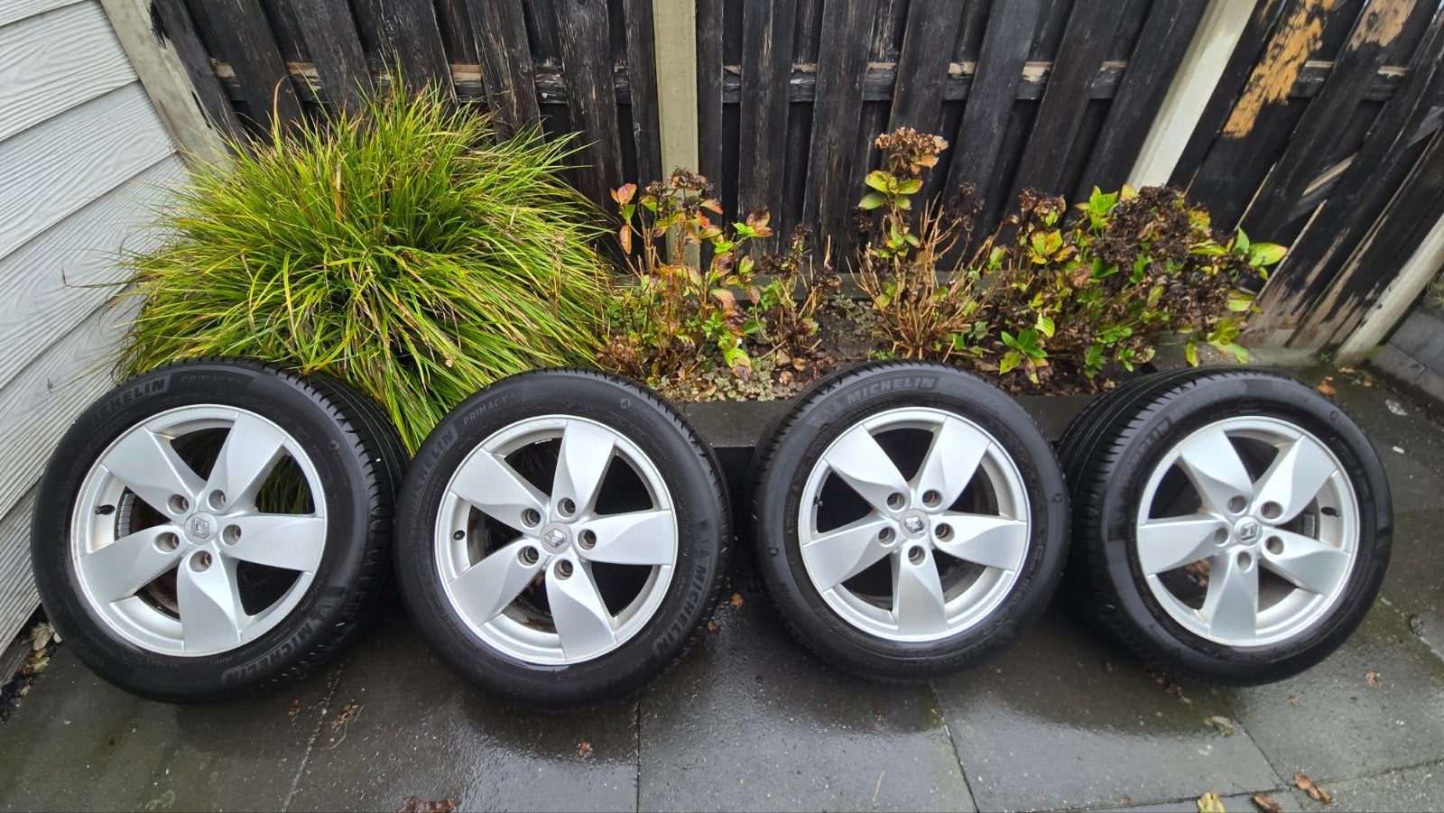 Renault Velgen 5x114,3 met Michelin Zomerbanden, Auto-onderdelen, Ophalen, Gebruikt, 16 inch, Banden en Velgen