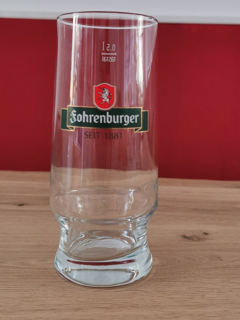 Fohrenburger glas, Verzamelen, Biermerken, Zo goed als nieuw, Glas of Glazen, Overige merken, Ophalen of Verzenden