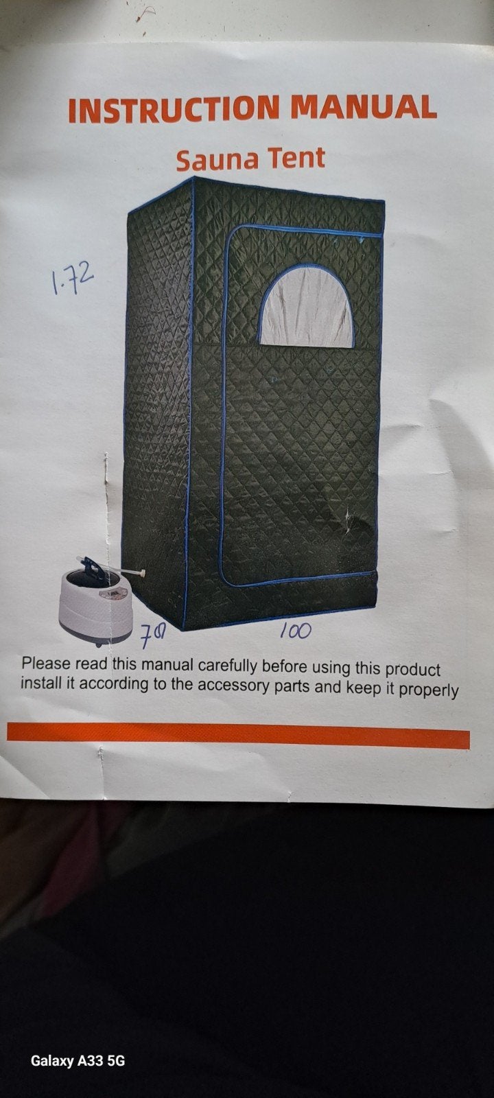 Draagbare Stoom Sauna Tent met Afstandsbediening, Ophalen, Nieuw, Fins of Traditioneel, Complete sauna