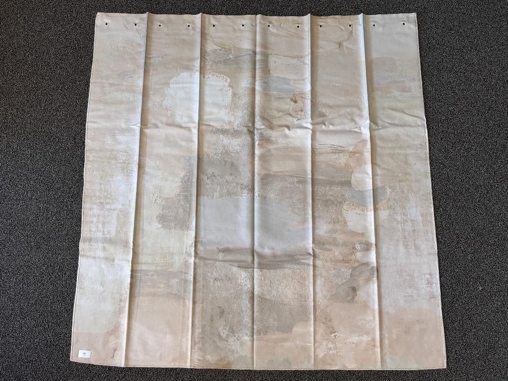 Lap stof Artelux Meer 115 x 110 cm gordijnstof verduisterend, Beige, Ophalen of Verzenden, Zo goed als nieuw, 30 tot 120 cm