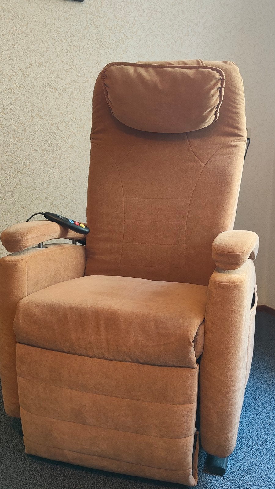 Luxe Fitform Vario 570 Sta-op stoel | Elektrische Relaxfaute, Ophalen, Modern comfort, Zo goed als nieuw, Leer