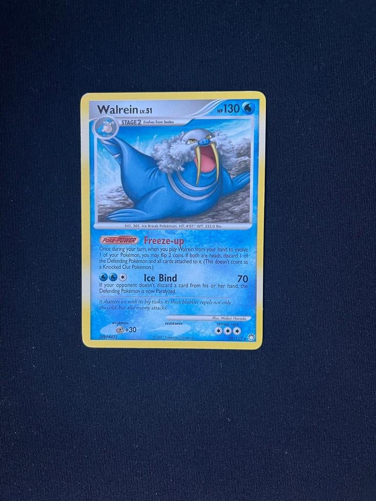 Pokémon kaart Walrein 39/123, Ophalen of Verzenden, Zo goed als nieuw, Losse kaart