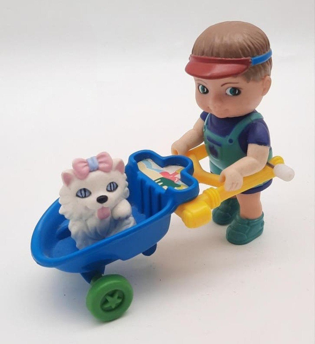 Opwindbaar jongetje met kruiwagen + kat New Ray Novelty 1992, Ophalen of Verzenden, Zo goed als nieuw