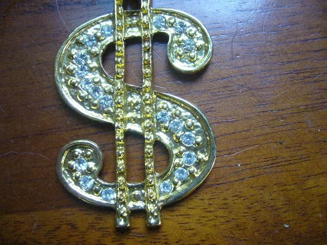 LEUKE LANGE VINTAGE KETTING MET GROTE HANGER GOUDKLEURIG, Verzenden, Overige materialen, Ketting