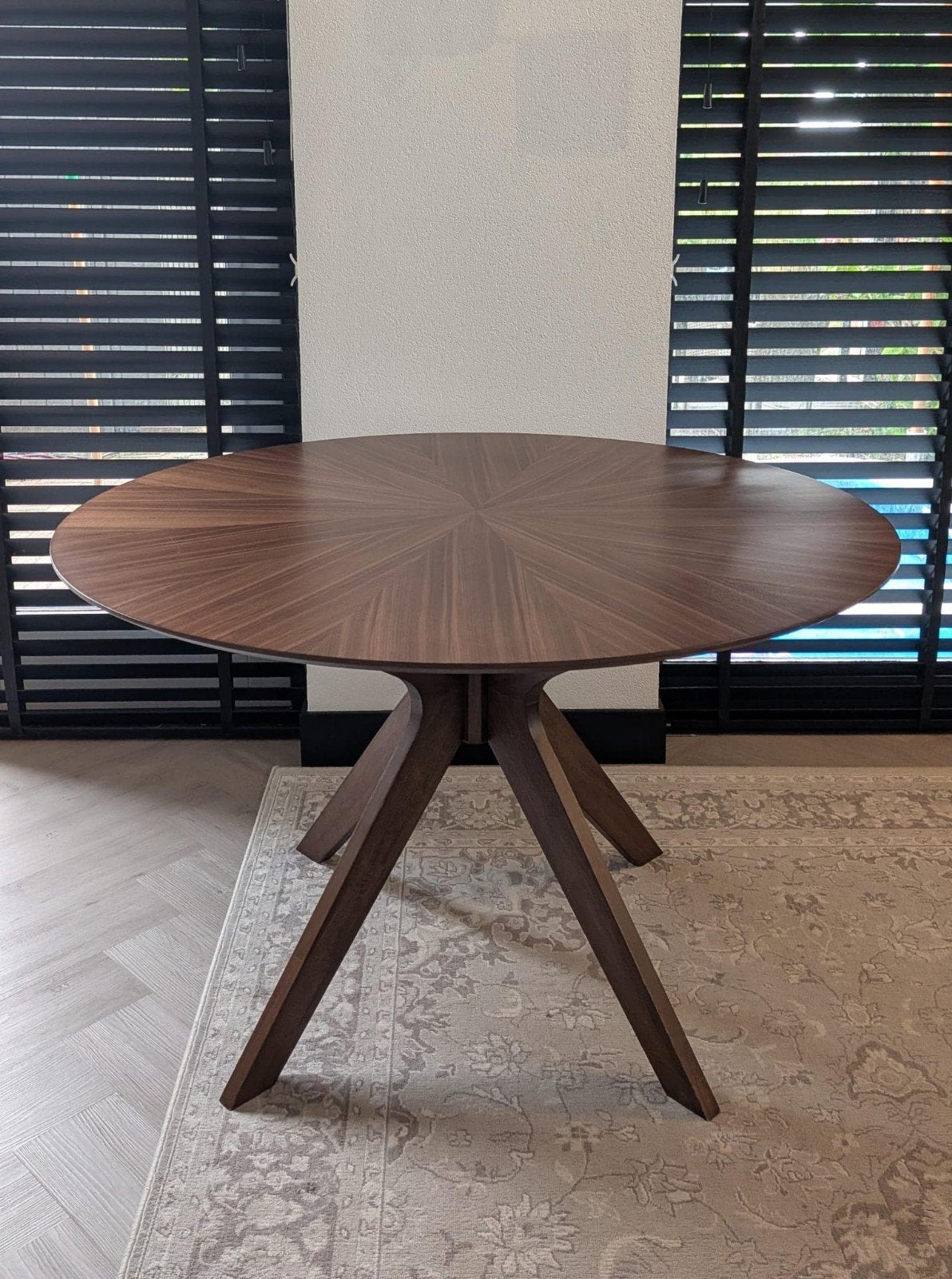Kave Home Eettafel Walnoot 120cm, Ophalen, Modern, Scandinavisch, Rond, Zo goed als nieuw