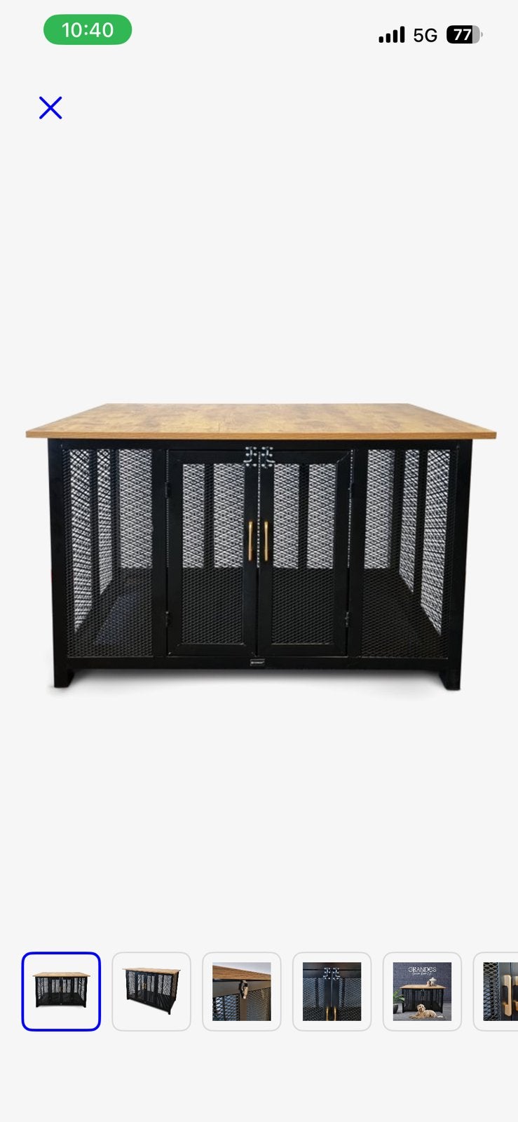 Topmast Luxe Hondenbench Grandes, Ophalen, Zo goed als nieuw