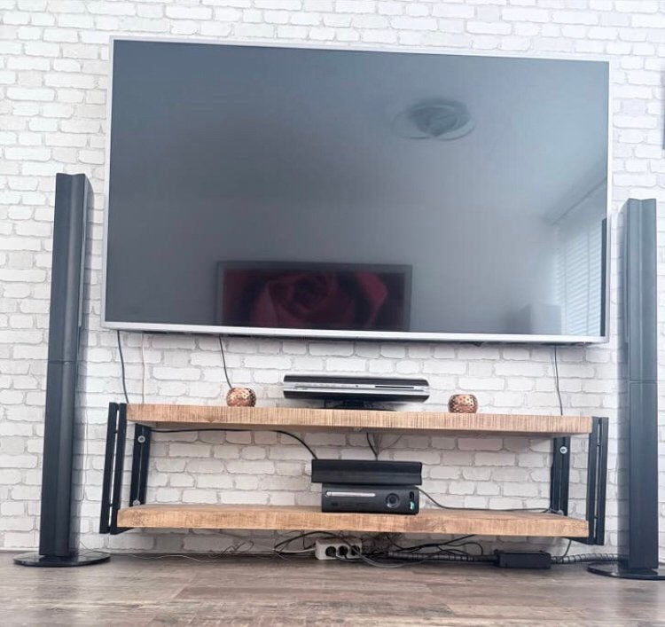 Tv kast mangohout, Ophalen of Verzenden, Zo goed als nieuw, 25 tot 50 cm, Minder dan 100 cm