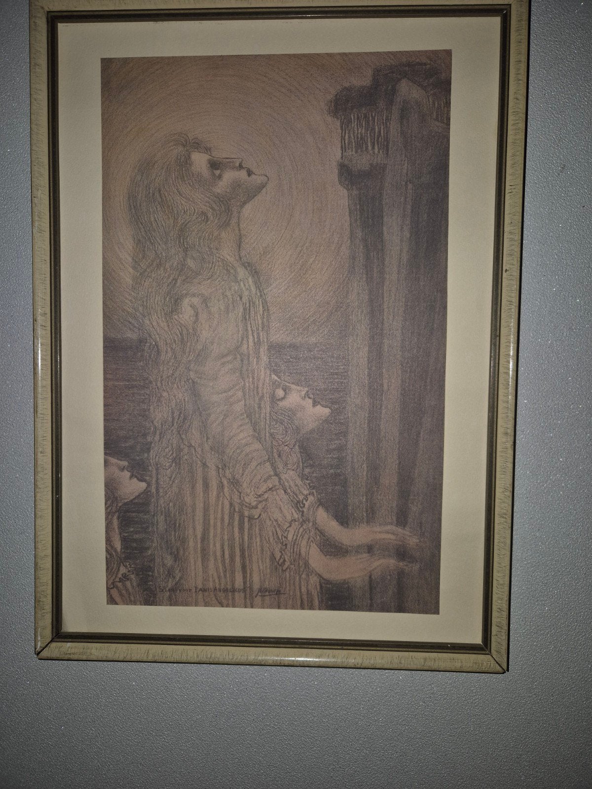 Jan Toorop Schets voor Panis Angelicus 1897, Ophalen of Verzenden