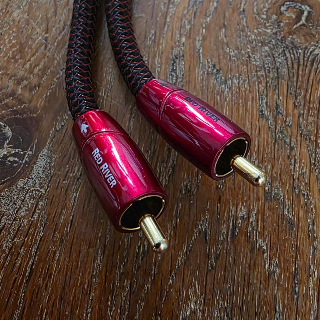 Audioquest Red River RCA kabels - 1 meter (set van 2), Audio, Tv en Foto, Audiokabels en Televisiekabels, Ophalen of Verzenden