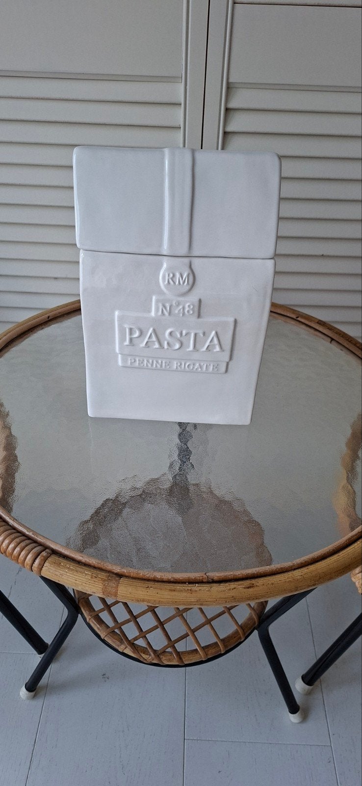 Rivièra Maison Pasta Jar Storage, Ophalen of Verzenden, Zo goed als nieuw, Porselein