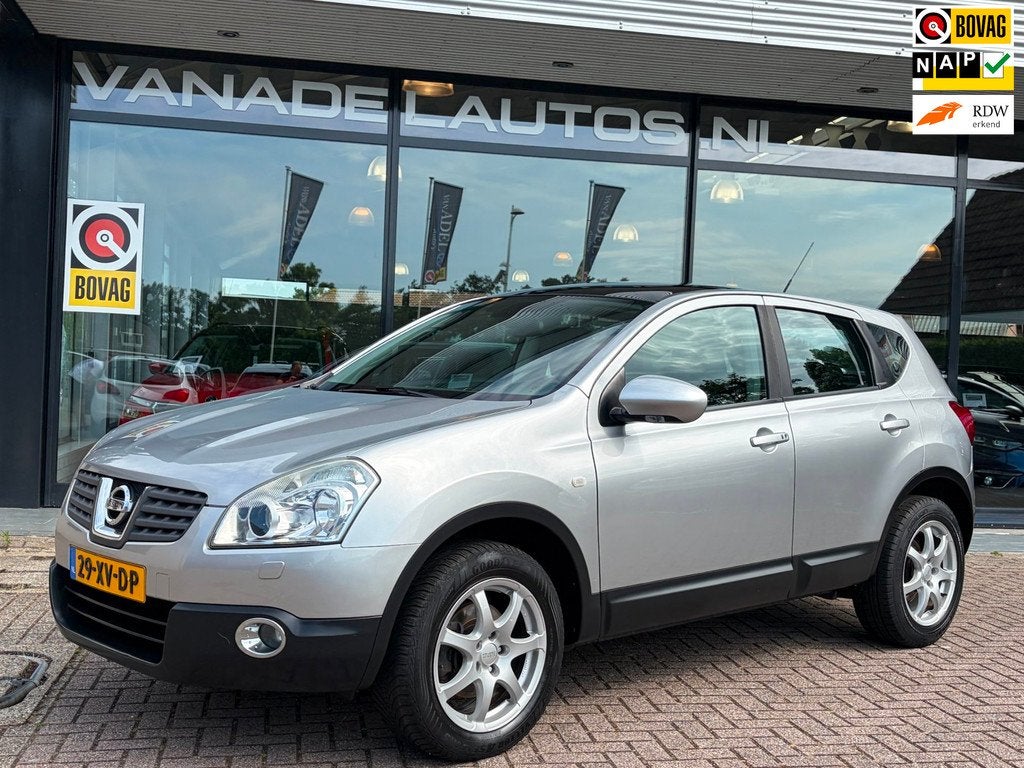 Nissan Qashqai 2.0 Tekna Premium Panorama Leer Xenon Navi Pa, Auto's, Nissan, Voorwielaandrijving, Gebruikt, Zwart, 4 cilinders