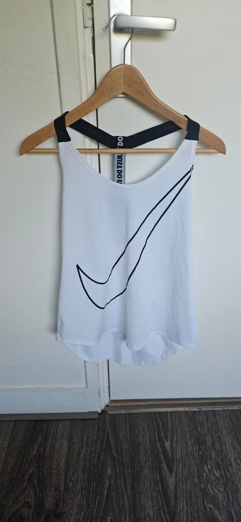 Nike Dri-Fit Sporttop Maat M, Maat 38/40 (M), Wit, Nike, Ophalen of Verzenden