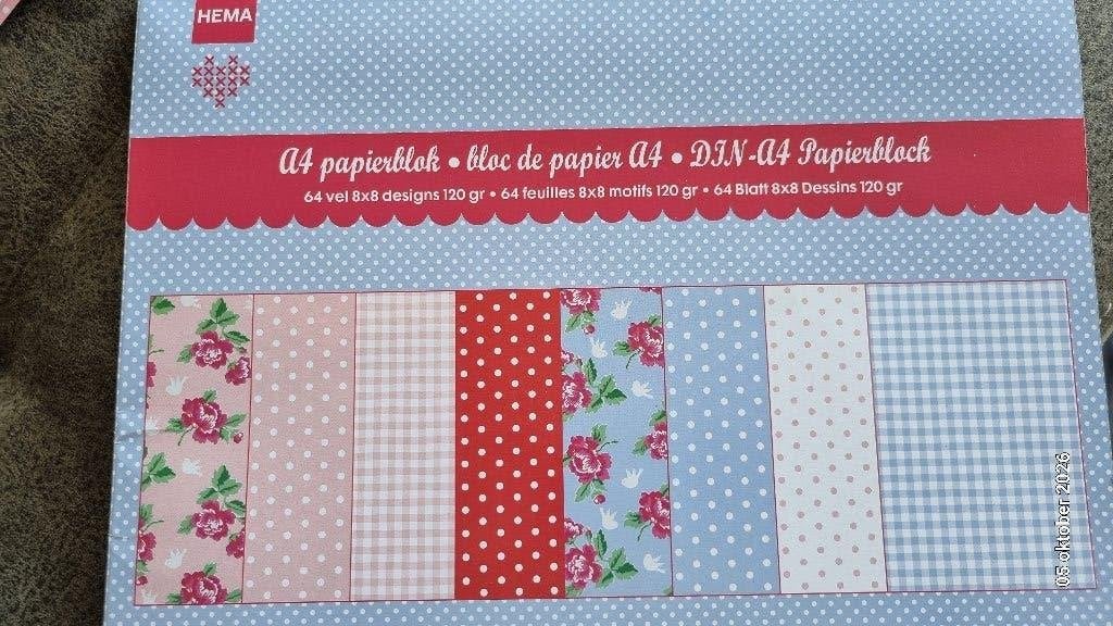 Papierblok met diverse dessins, Meerkleurig, Ophalen of Verzenden, Zo goed als nieuw, Papier of Karton