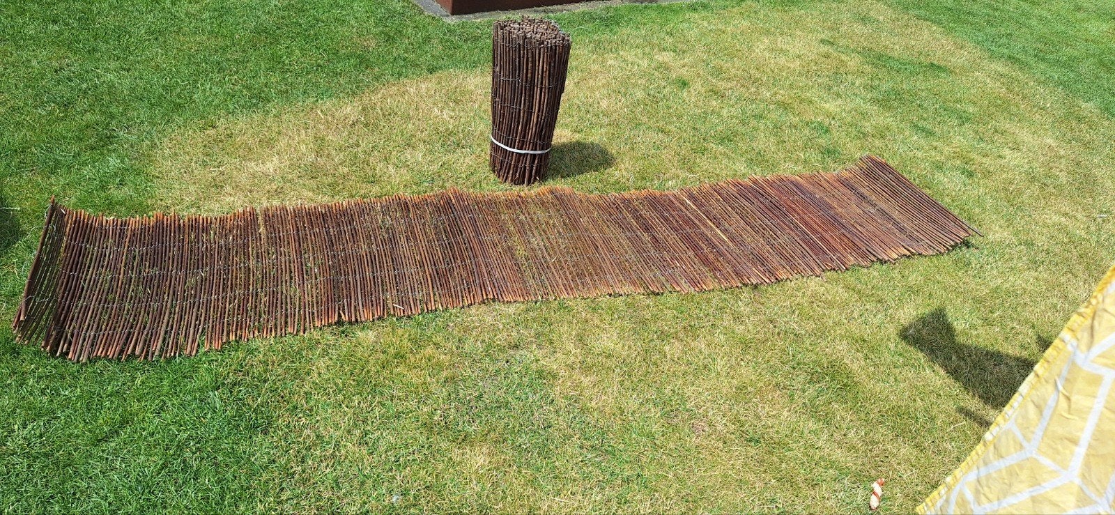 Rietmat voor afscheiding - 2.70m lang, 50cm hoog, Ophalen