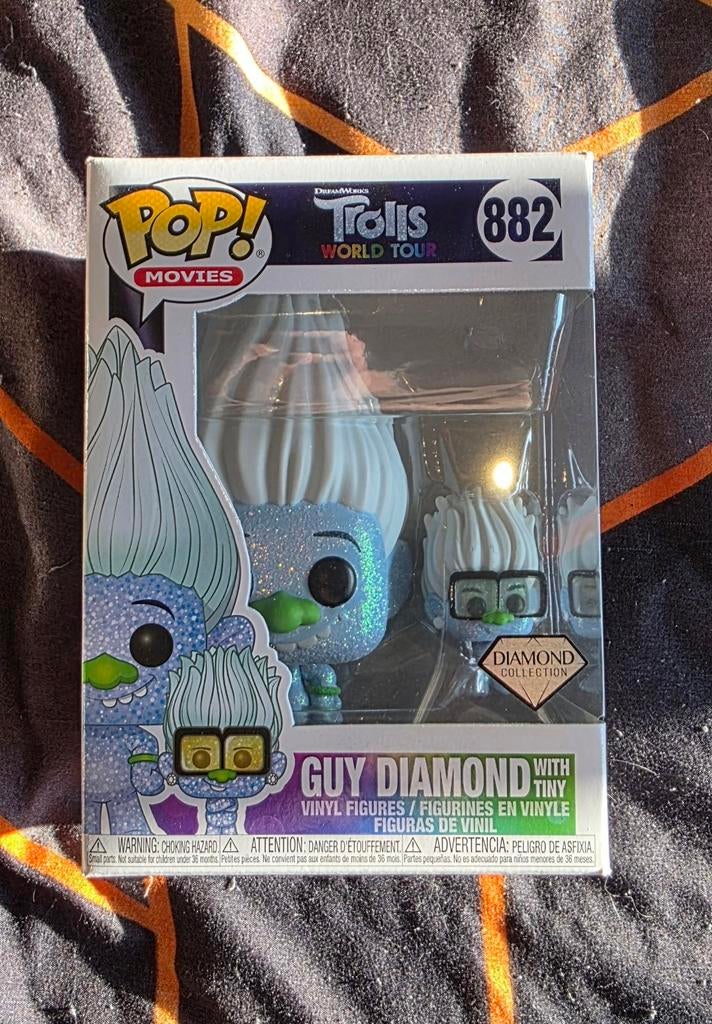 Funko Pop Trolls - Guy Diamond #882 Diamond Collection, Ophalen of Verzenden, Nieuw, Jongen of Meisje