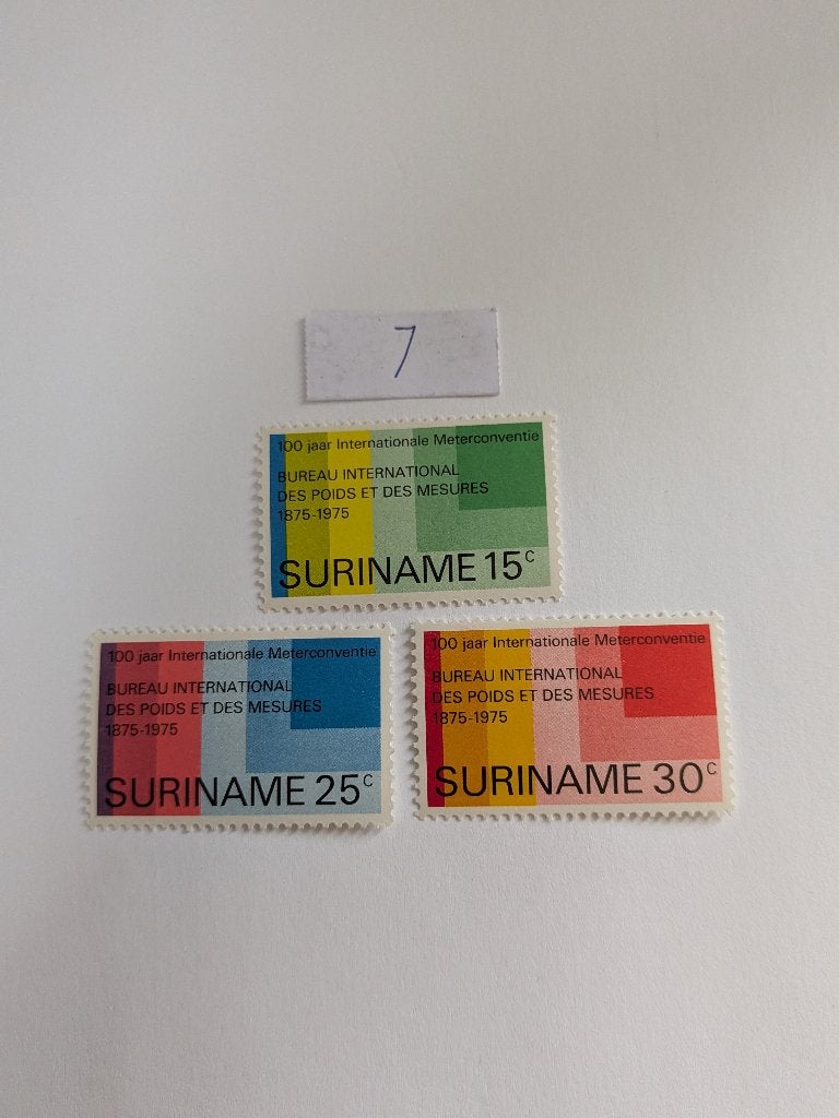 Suriname, Verzenden, Postfris