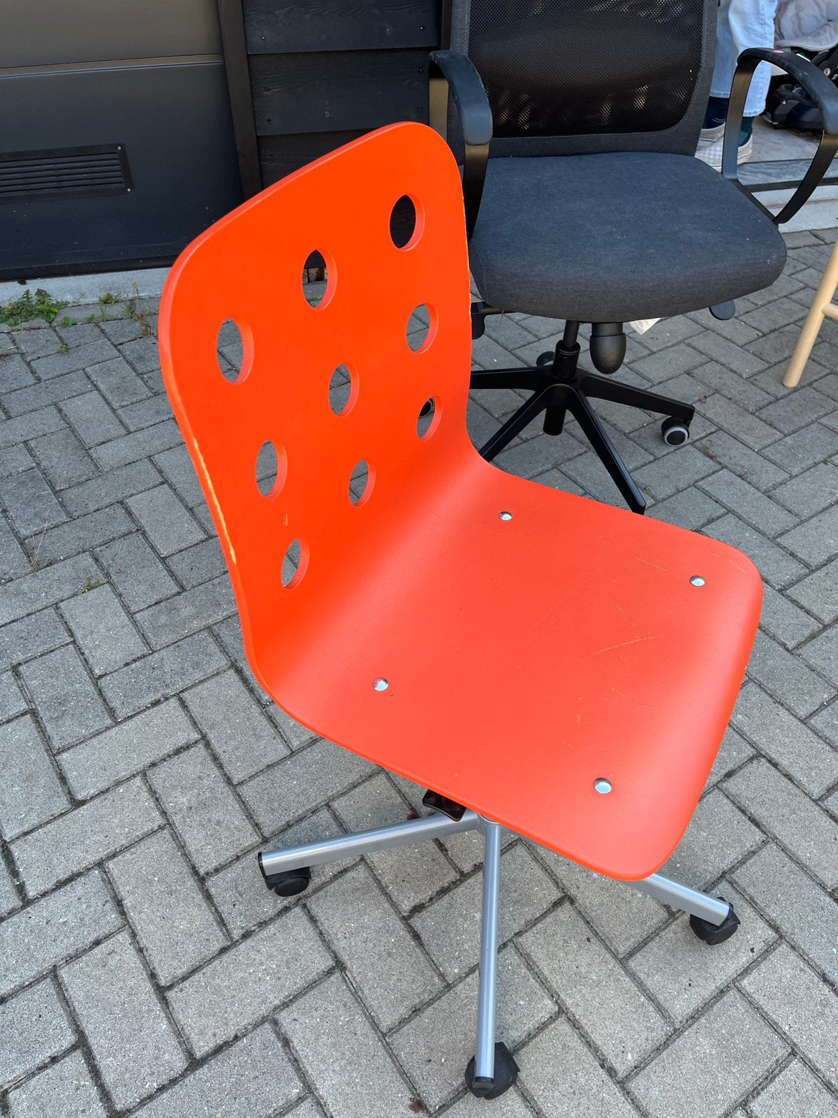 Bureaustoel oranje IKEA, Ophalen, Gebruikt, Oranje, Bureaustoel