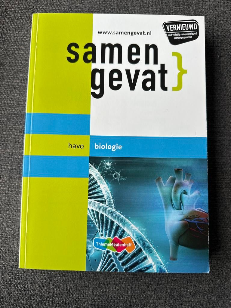 Samengevat Biologie HAVO, Verzenden, Zo goed als nieuw, HAVO, Biologie
