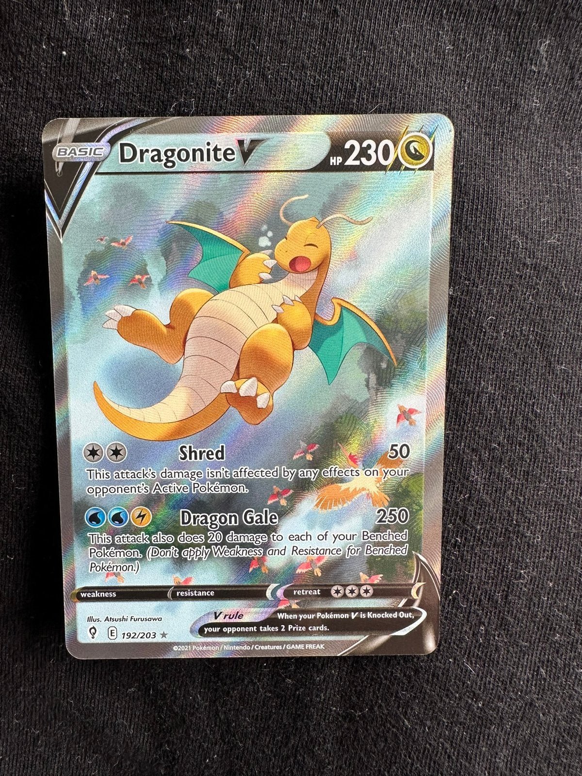 Pokemon Dragonite V 192, Hobby en Vrije tijd, Verzamelkaartspellen | Pokémon, Ophalen of Verzenden, Zo goed als nieuw