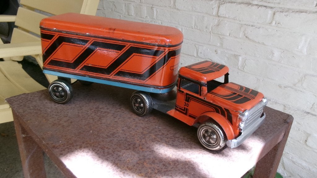 Vrachtwagen trailer Marx Mexico litho, Verzenden