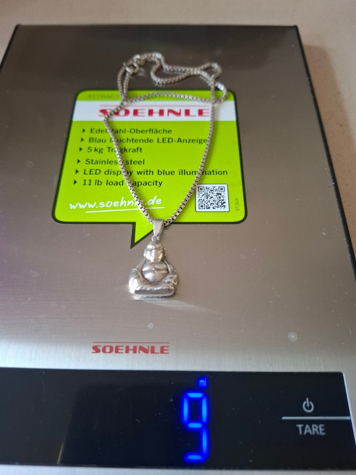 Zilveren Boeddha Ketting voor Geluk - Heren & Dames, Sieraden, Tassen en Uiterlijk, Kettingen, Ophalen of Verzenden